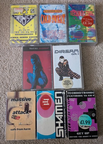 90s house dance cassettes - house,